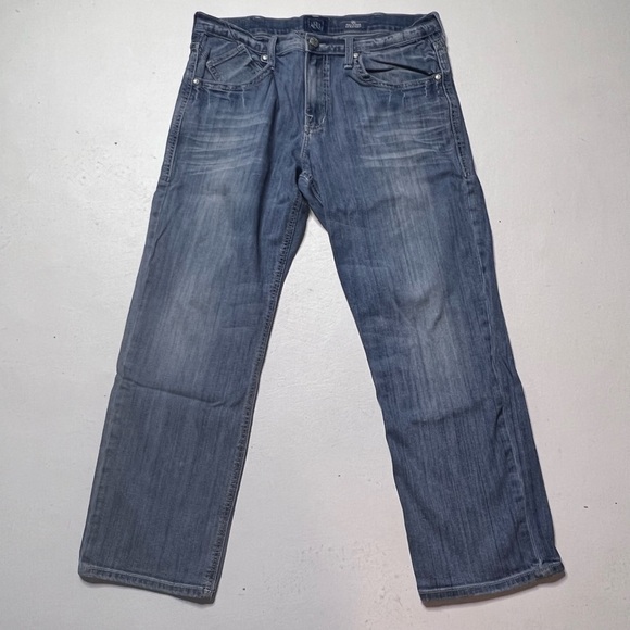 Rock & Republic Relaxed Straight Fit Blue Jeans - Picture 1 of 5